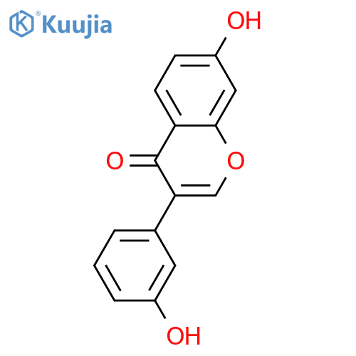 4H-1-Benzopyran-4-one, 7-hydroxy-3-(3-hydroxyphenyl)- structure
