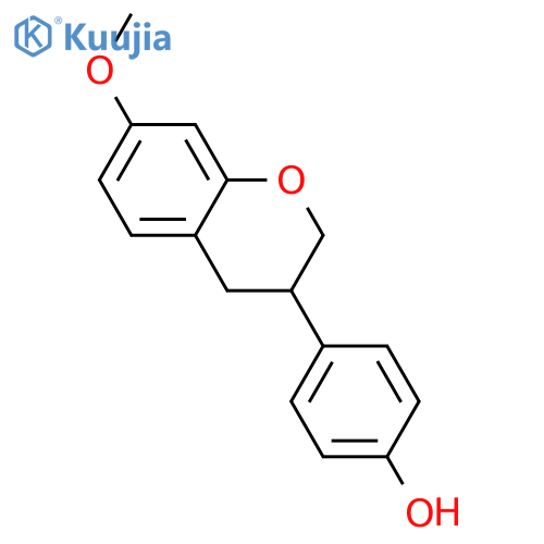 4'-Hydroxy-7-methoxyisoflavan structure