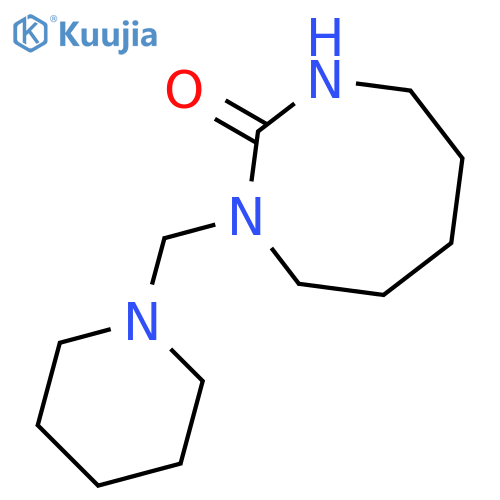 1,3-Diazocin-2(1H)-one, hexahydro-1-(1-piperidinylmethyl)- structure