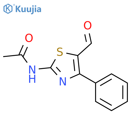 Acetamide, N-(5-formyl-4-phenyl-2-thiazolyl)- structure