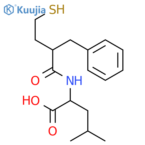 L-Leucine, N-[4-mercapto-1-oxo-2-(phenylmethyl)butyl]- structure