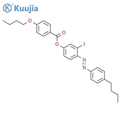 Benzoic acid, 4-butoxy-, 4-[(4-butylphenyl)azo]-3-iodophenyl ester structure