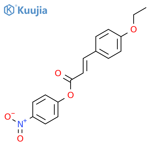 2-Propenoic acid, 3-(4-ethoxyphenyl)-, 4-nitrophenyl ester, (E)- structure