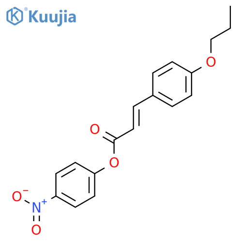 2-Propenoic acid, 3-(4-propoxyphenyl)-, 4-nitrophenyl ester, (E)- structure