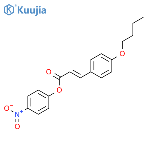 2-Propenoic acid, 3-(4-butoxyphenyl)-, 4-nitrophenyl ester, (E)- structure