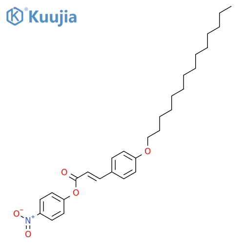 2-Propenoic acid, 3-[4-(tetradecyloxy)phenyl]-, 4-nitrophenyl ester, (E)- structure