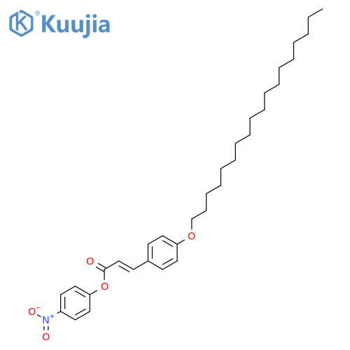 2-Propenoic acid, 3-[4-(octadecyloxy)phenyl]-, 4-nitrophenyl ester, (E)- structure