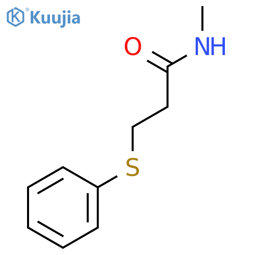 Propanamide, N-methyl-3-(phenylthio)- structure