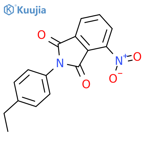 1H-Isoindole-1,3(2H)-dione, 2-(4-ethylphenyl)-4-nitro- structure