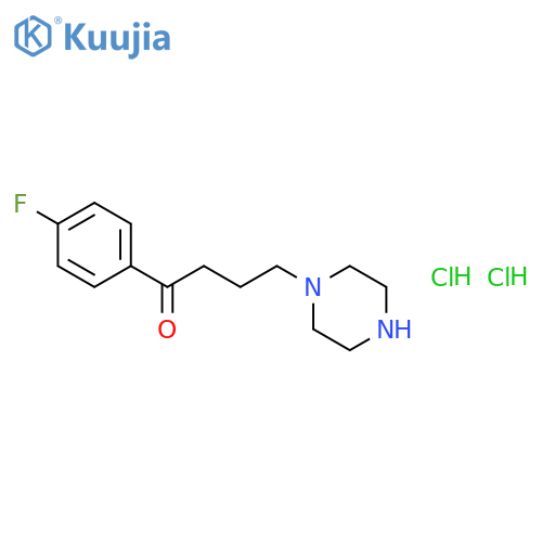 1-Butanone, 1-(4-fluorophenyl)-4-(1-piperazinyl)-, dihydrochloride structure