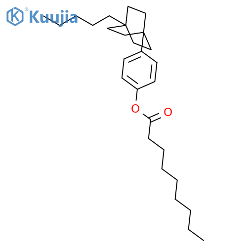 Nonanoic acid, 4-(4-pentylbicyclo[2.2.2]oct-1-yl)phenyl ester structure