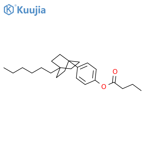 Butanoic acid, 4-(4-hexylbicyclo[2.2.2]oct-1-yl)phenyl ester structure