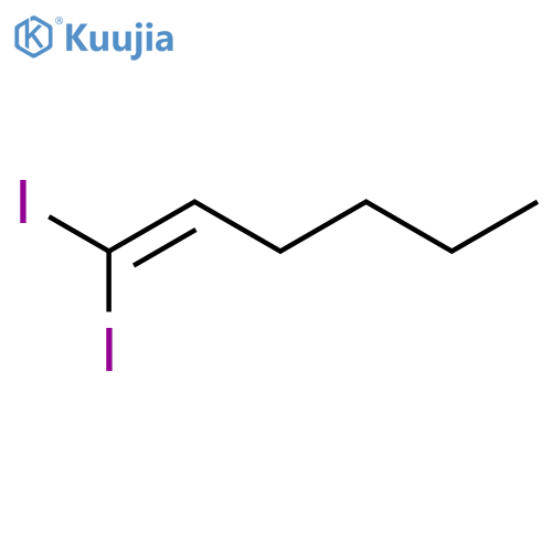 1-Hexene, 1,1-diiodo- structure