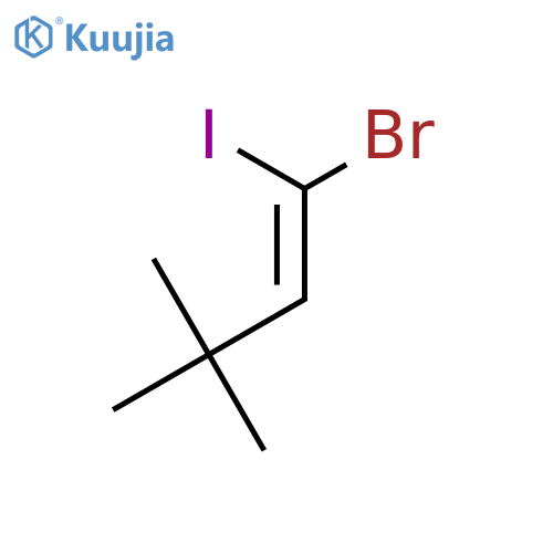 1-Butene, 1-bromo-1-iodo-3,3-dimethyl-, (E)- structure