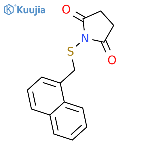 1-(naphthalen-1-ylmethylsulfanyl)pyrrolidine-2,5-dione structure