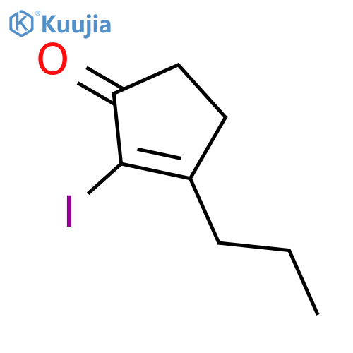 2-Cyclopenten-1-one, 2-iodo-3-propyl- structure