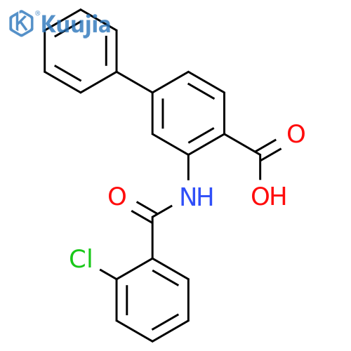 [1,1'-BIPHENYL]-4-CARBOXYLIC ACID, 3-[(2-CHLOROBENZOYL)AMINO]- structure