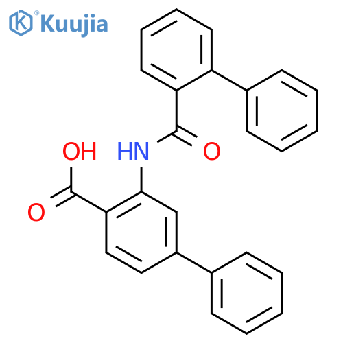 [1,1'-BIPHENYL]-4-CARBOXYLIC ACID, 3-[([1,1'-BIPHENYL]-2-YLCARBONYL)AMINO]- structure
