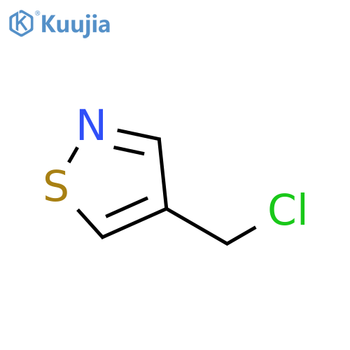 4-(CHLOROMETHYL)-1,2-THIAZOLE structure