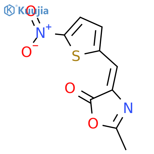 5(4H)-Oxazolone, 2-methyl-4-[(5-nitro-2-thienyl)methylene]-, (Z)- structure