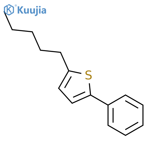 Thiophene, 2-pentyl-5-phenyl- structure