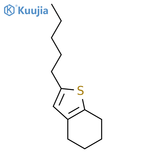 Benzo[b]thiophene, 4,5,6,7-tetrahydro-2-pentyl- structure