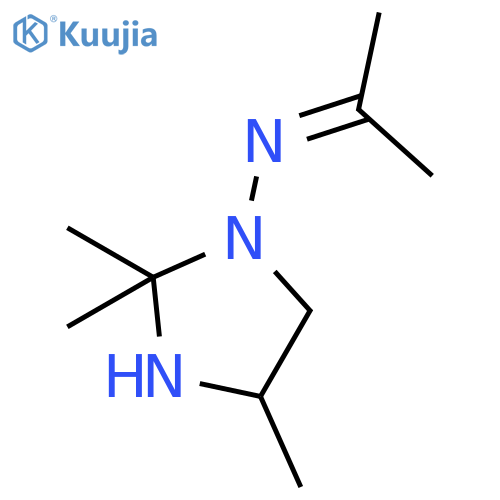1-Imidazolidinamine, 2,2,4-trimethyl-N-(1-methylethylidene)- structure