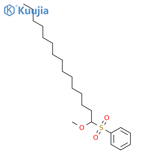 Benzene, [(1-methoxypentadecyl)sulfonyl]- structure