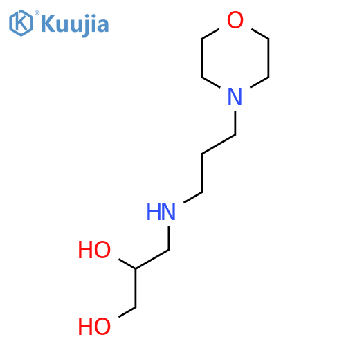 1,2-Propanediol, 3-[[3-(4-morpholinyl)propyl]amino]- structure
