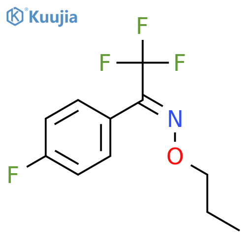 Ethanone, 2,2,2-trifluoro-1-(4-fluorophenyl)-, O-propyloxime structure