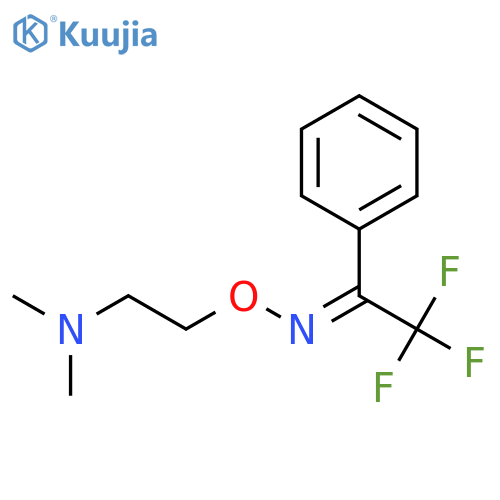 Ethanone, 2,2,2-trifluoro-1-phenyl-, O-[2-(dimethylamino)ethyl]oxime structure