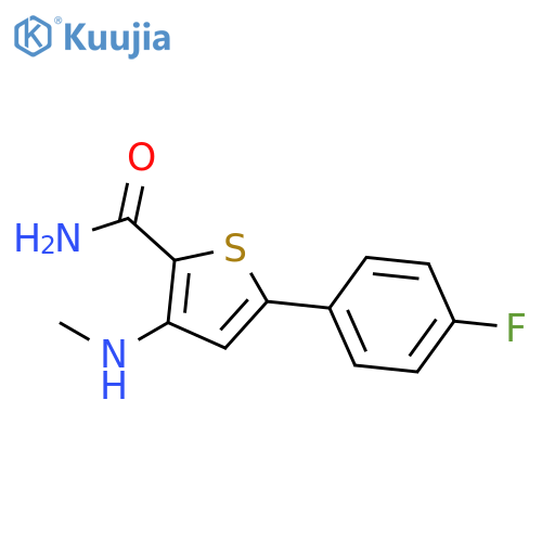 2-Thiophenecarboxamide, 5-(4-fluorophenyl)-3-(methylamino)- structure
