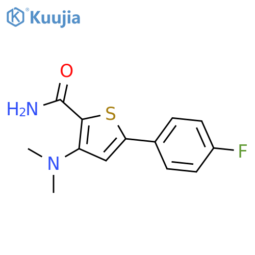 2-Thiophenecarboxamide, 3-(dimethylamino)-5-(4-fluorophenyl)- structure
