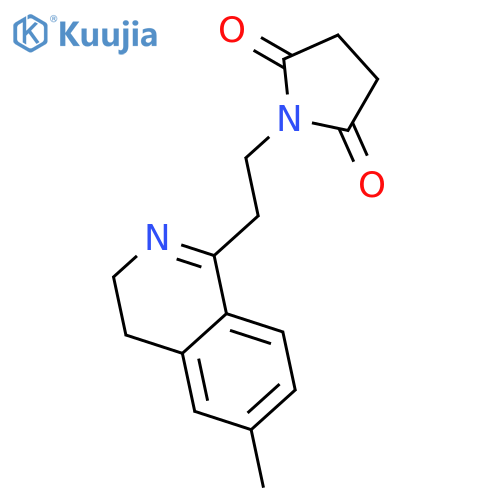 2,5-Pyrrolidinedione, 1-[2-(3,4-dihydro-6-methyl-1-isoquinolinyl)ethyl]- structure