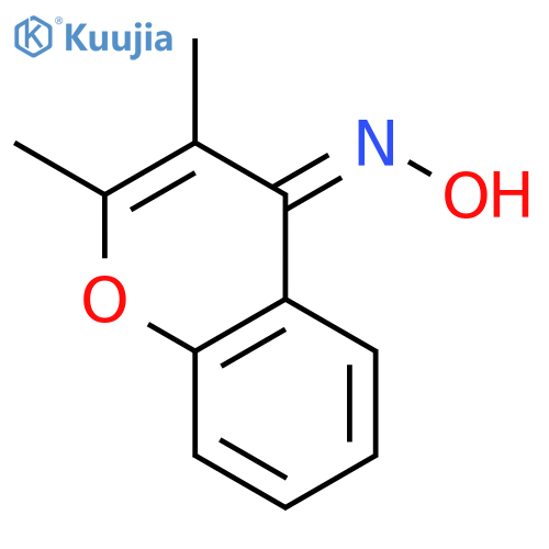 4H-1-Benzopyran-4-one, 2,3-dimethyl-, oxime structure