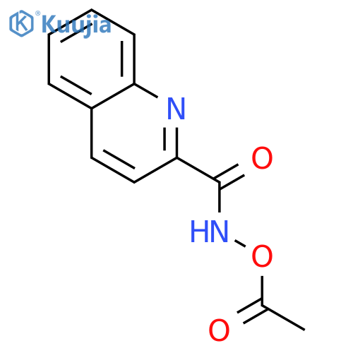 2-Quinolinecarboxamide, N-(acetyloxy)- structure