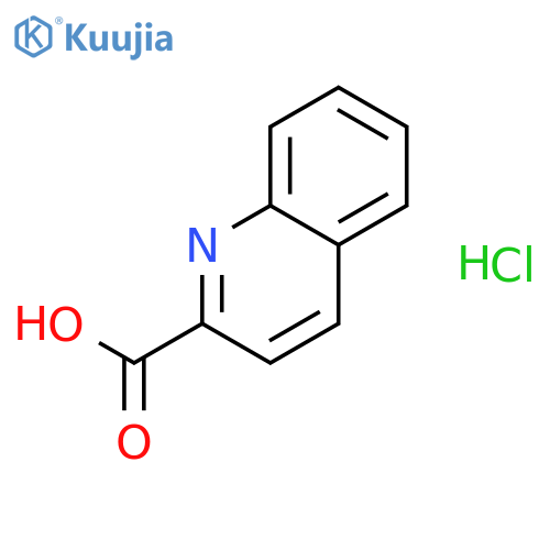 Quinoline-2-carboxylic acid hydrochloride structure