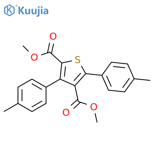 2,4-Thiophenedicarboxylic acid, 3,5-bis(4-methylphenyl)-, dimethylester structure