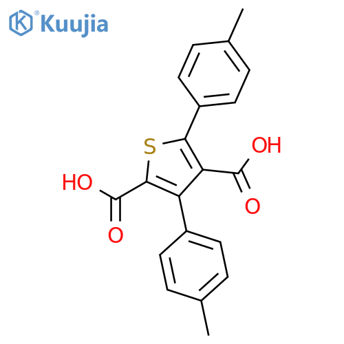 2,4-Thiophenedicarboxylic acid, 3,5-bis(4-methylphenyl)- structure
