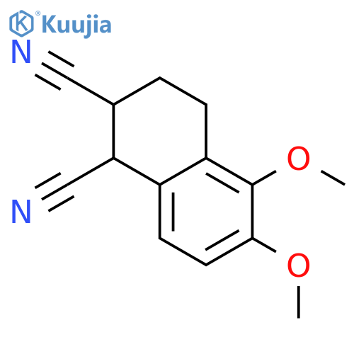 1,2-Naphthalenedicarbonitrile, 1,2,3,4-tetrahydro-5,6-dimethoxy- structure