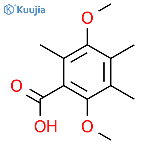 Benzoic acid, 2,5-dimethoxy-3,4,6-trimethyl- structure