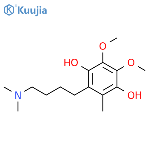 1,4-Benzenediol, 2-[4-(dimethylamino)butyl]-5,6-dimethoxy-3-methyl- structure