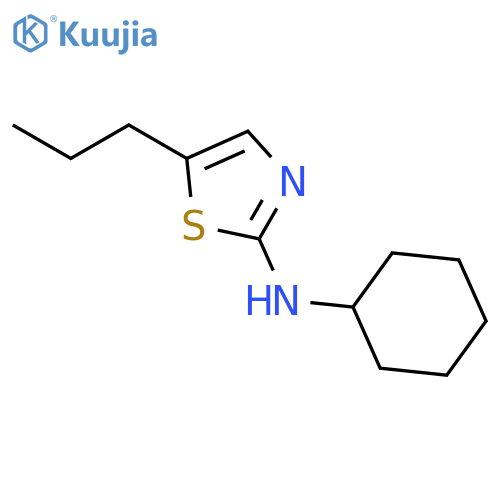 2-Thiazolamine, N-cyclohexyl-5-propyl- structure