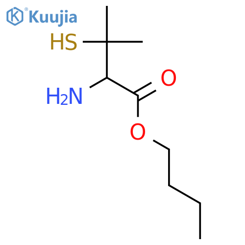 Valine, 3-mercapto-, butyl ester structure