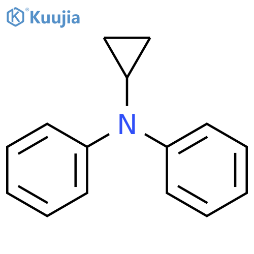 Benzenamine, N-cyclopropyl-N-phenyl- structure