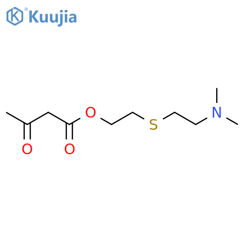 Butanoic acid, 3-oxo-, 2-[[2-(dimethylamino)ethyl]thio]ethyl ester structure