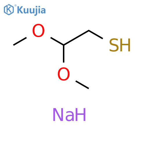 Ethanethiol, 2,2-dimethoxy-, sodium salt structure