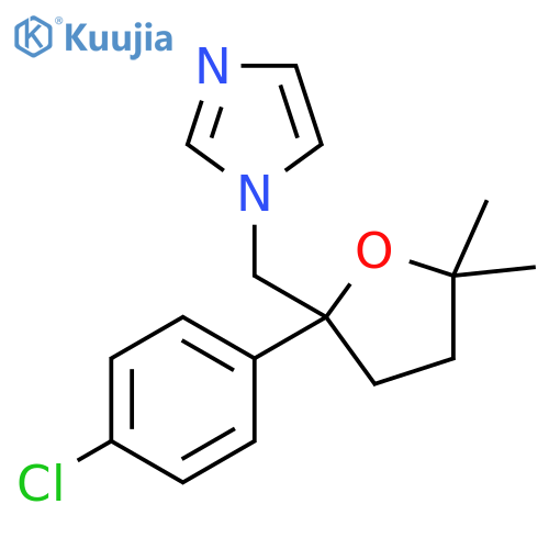 1H-Imidazole, 1-[[2-(4-chlorophenyl)tetrahydro-5,5-dimethyl-2-furanyl]methyl]- structure