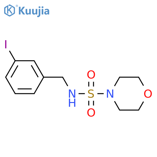 N-(3-iodophenyl)methylmorpholine-4-sulfonamide structure