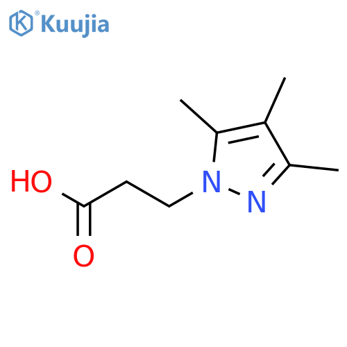3-(3,4,5-Trimethyl-1H-pyrazol-1-yl)propanoic acid structure